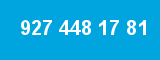 927 448 17 81 927 448 17 81
